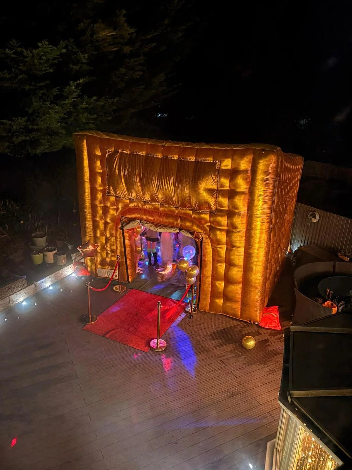 Gold inflatable nightclub package